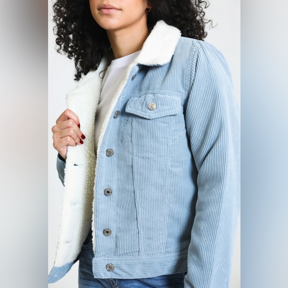 Corduroy blue jacket